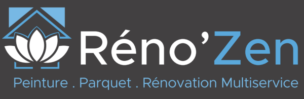 Logo entreprise Reno'Zen de Teyran peintures de qualité pose de parquets flottants, sols souples et renovation de votre maison ou appartement