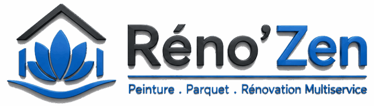 Logo entreprise Reno'Zen de Teyran peintures intérieures et extérieures de qualité pose de parquets flottants, sols souples pvc et renovation de votre intérieur