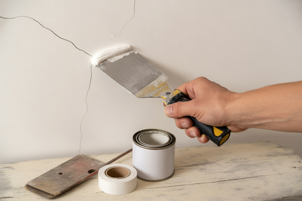 Comment réparer des fissures avant mise en peinture - Tous les conseils de RenoZen implanté à Teyran