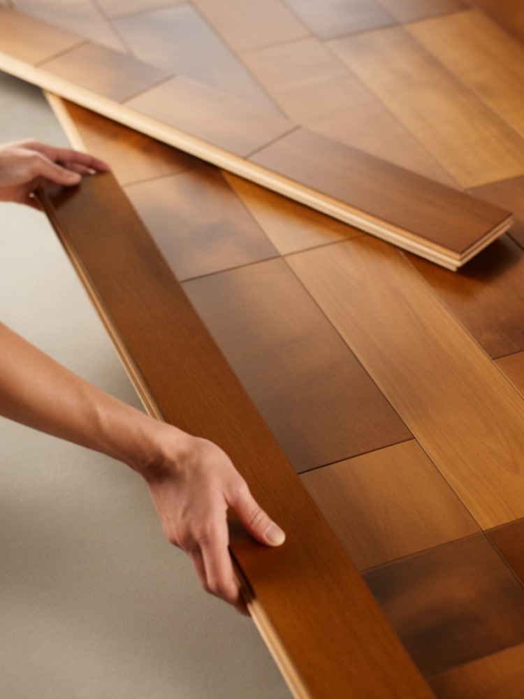 Une pose flottante du parquet réalisée dans les règles de l'art