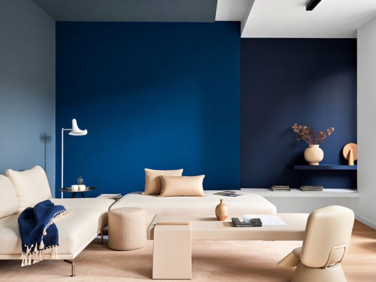 Application peinture murale couleur naturelle pour rénovation maison à Saint Brès, recherche de tons de peintures avec contraste par zones
