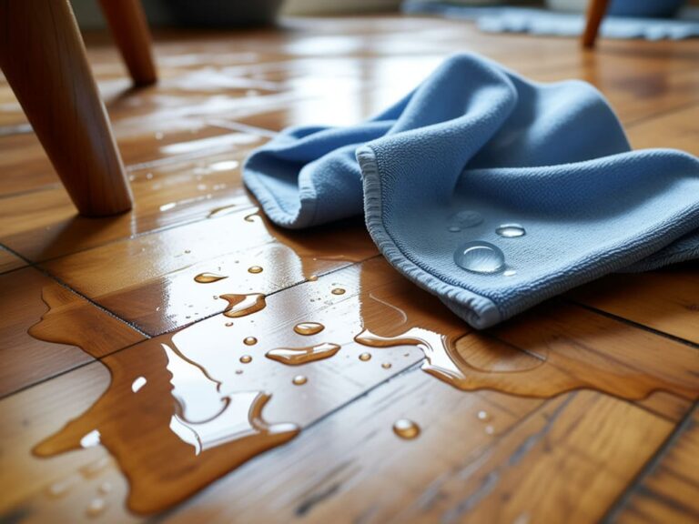 Pose d'un nouveau parquet flottant après rénovation d'un appartement soumis à des dégats des eaux à Guzargues
