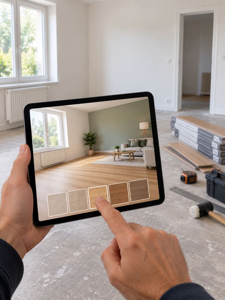 Simulation de prestation de pose de parquet flottant avant travaux par Reno'Zen Appartement à Teyran
