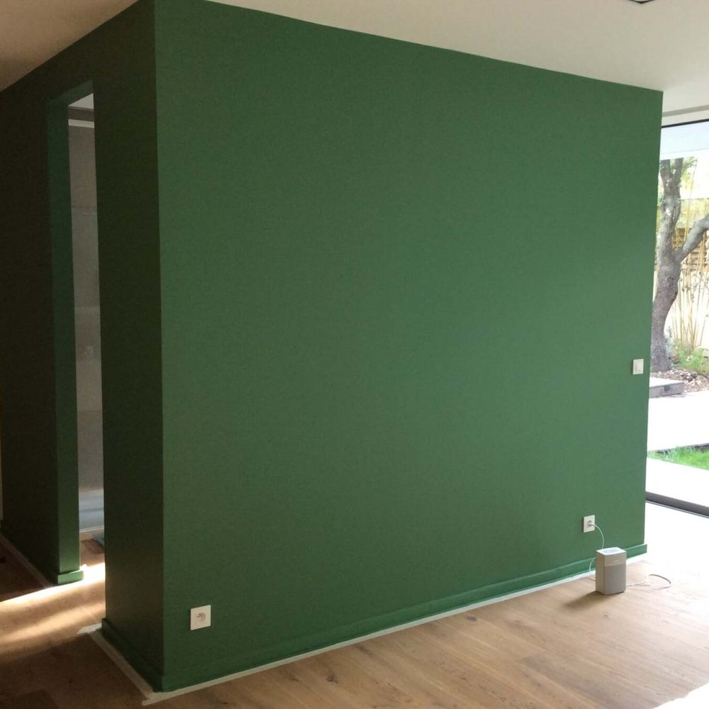 Rénovation des locaux professionnels des bureaux CNRS à Montpellier, pose d'un parquet flottant et peintures intérieures des parois